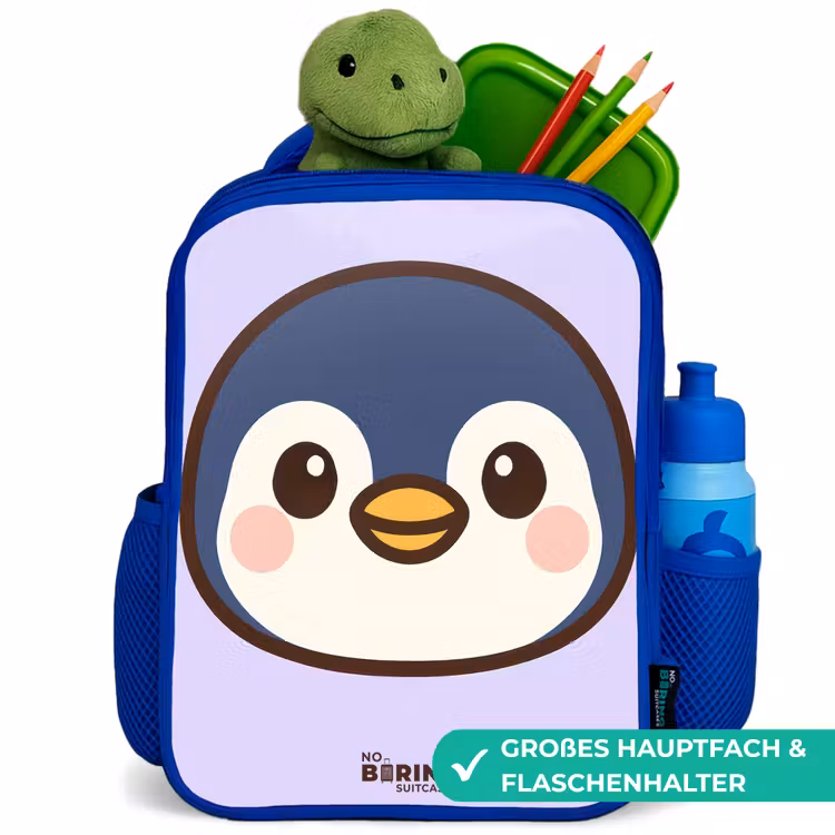 Kinderrucksack - Blau - Pinguin — 3