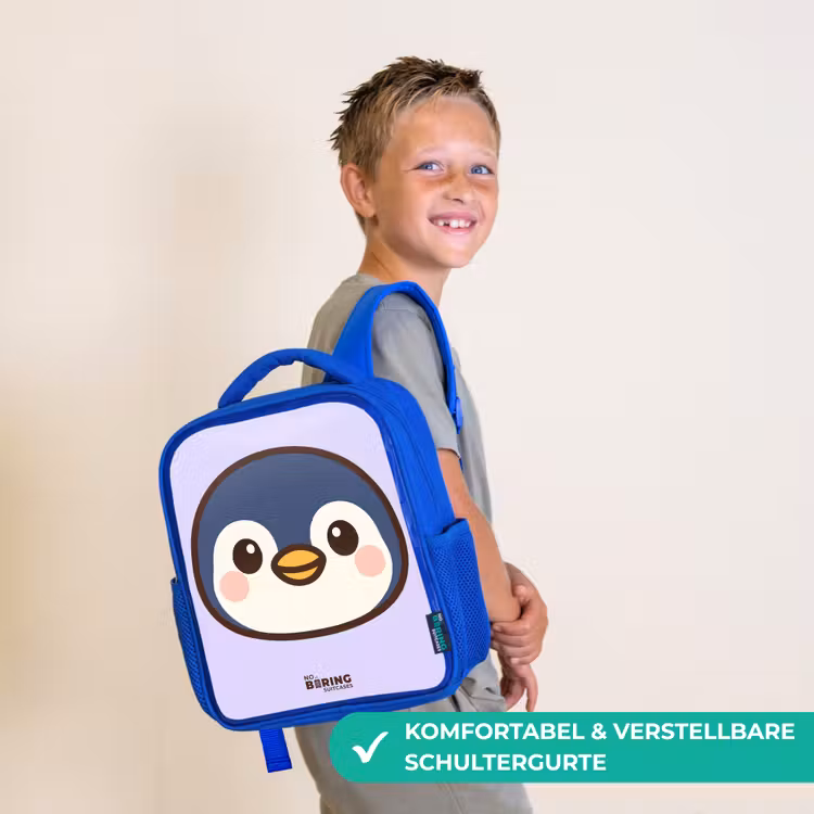Kinderrucksack - Blau - Pinguin — 5