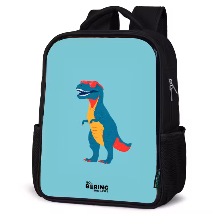 Kinderrucksack - Schwarz - Dino - Tier - Sonnenbrille — 4