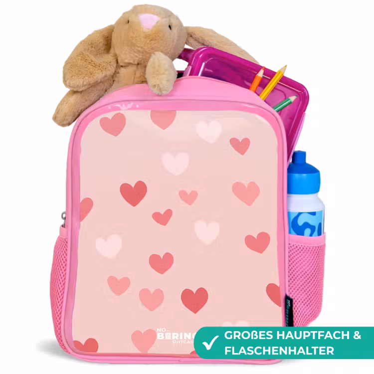 Kinderrucksack - Rosa - Herzen — 3