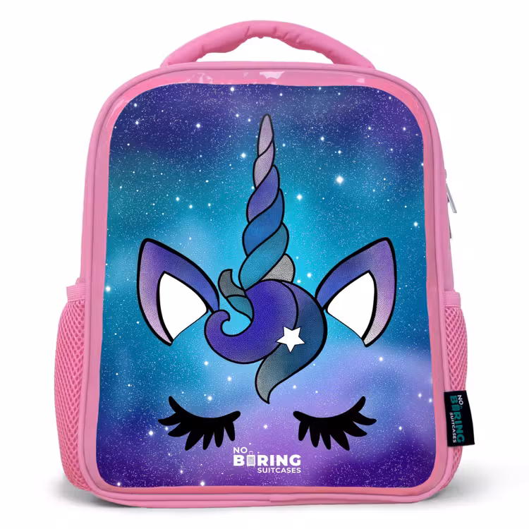 Kinderrucksack - Rosa - Lila Einhorn — 1