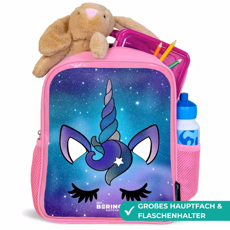 Kinderrucksack - Rosa - Lila Einhorn — 3