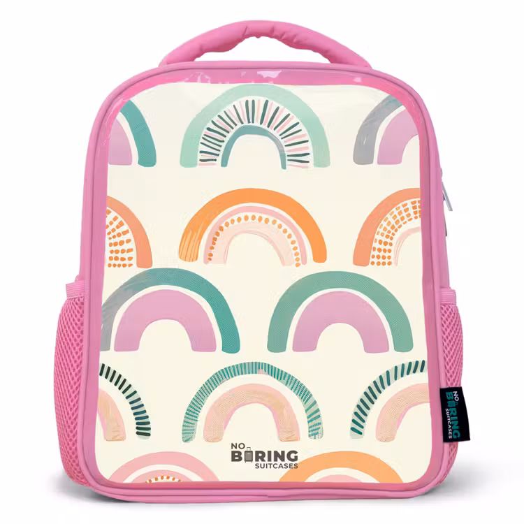 Kinderrucksack - Rosa - Regenbögen — 1