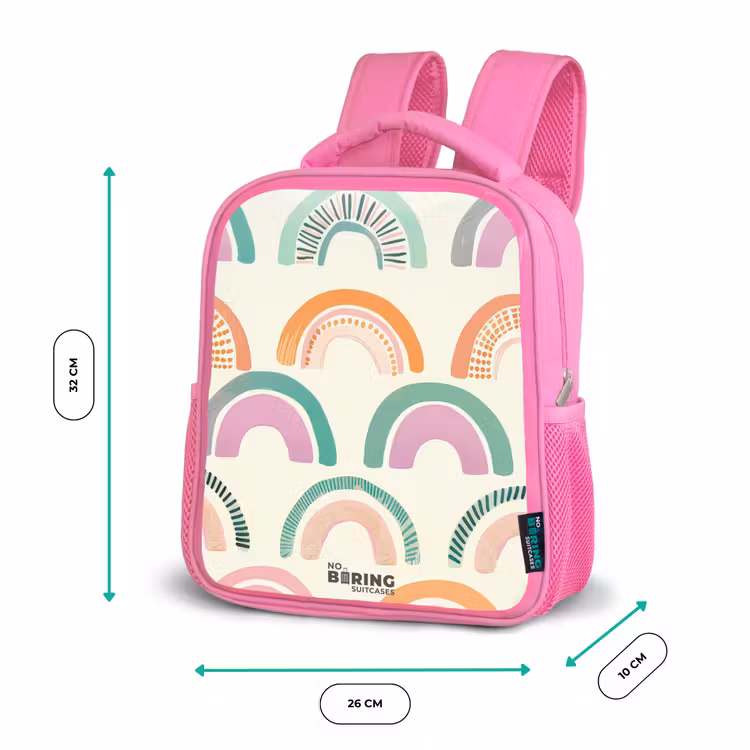 Kinderrucksack - Rosa - Regenbögen — 2