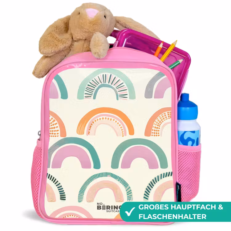 Kinderrucksack - Rosa - Regenbögen — 3