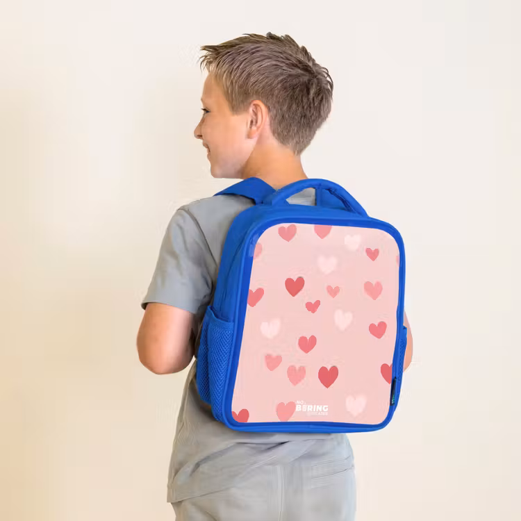 Kinderrucksack - Blau - Herzen — 2