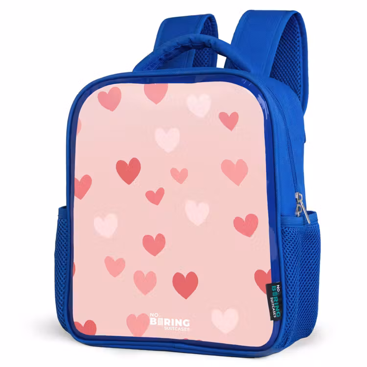 Kinderrucksack - Blau - Herzen — 7