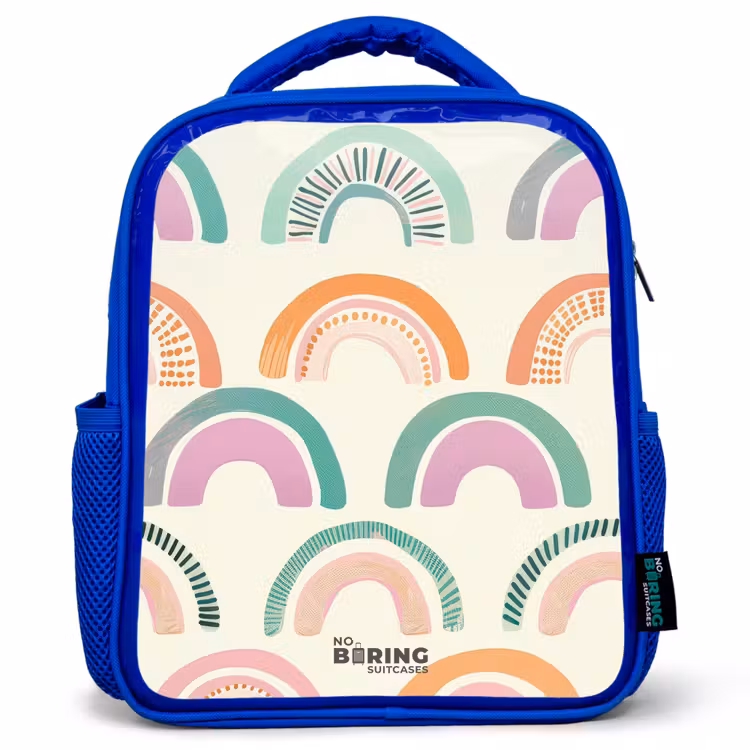 Kinderrucksack - Blau - Regenbögen — 1