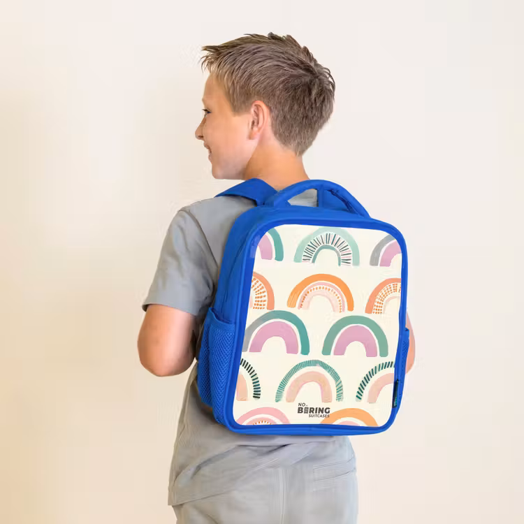 Kinderrucksack - Blau - Regenbögen — 2