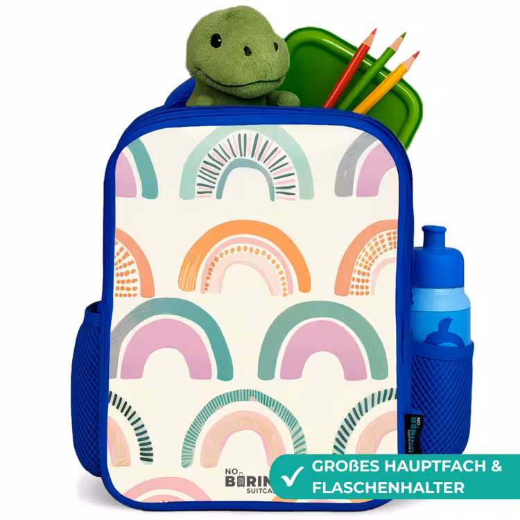 Kinderrucksack - Blau - Regenbögen — 3