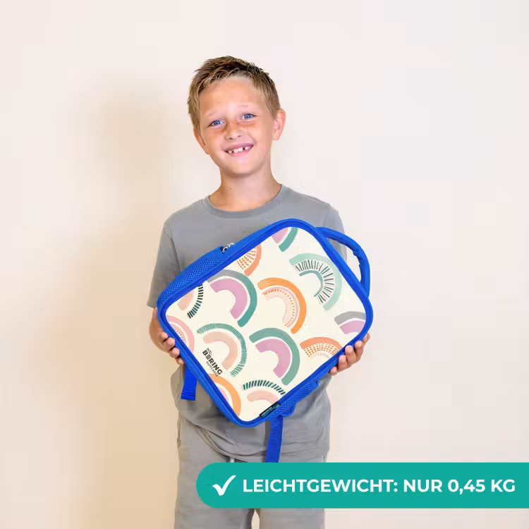 Kinderrucksack - Blau - Regenbögen — 4