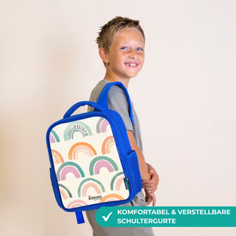 Kinderrucksack - Blau - Regenbögen — 5