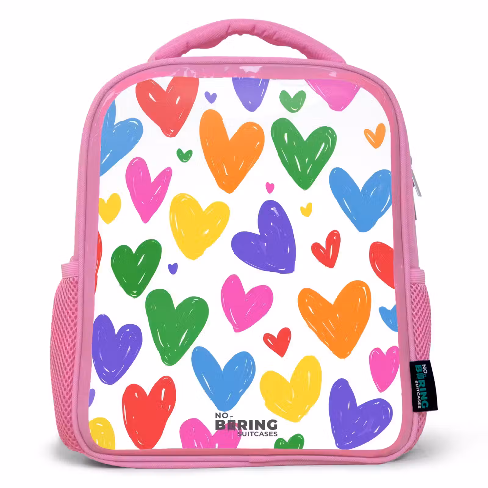 Kinderrucksack - Rosa - Bunte Herzen — 1
