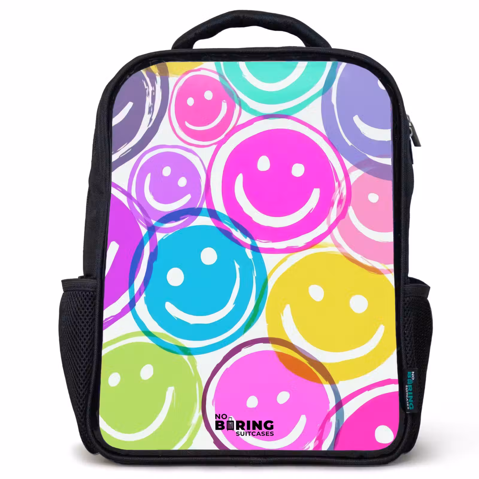 Kinderrucksack - Schwarz - Bunte Lächel-Explosion — 1