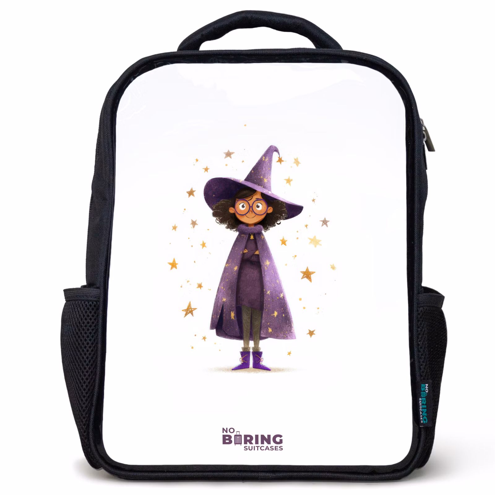 Kinderrucksack - Schwarz - Der violette Umhang des Zauberers — 1