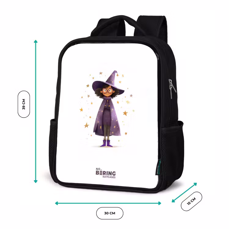 Kinderrucksack - Schwarz - Der violette Umhang des Zauberers — 6