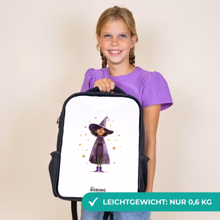 Kinderrucksack - Schwarz - Der violette Umhang des Zauberers — 7