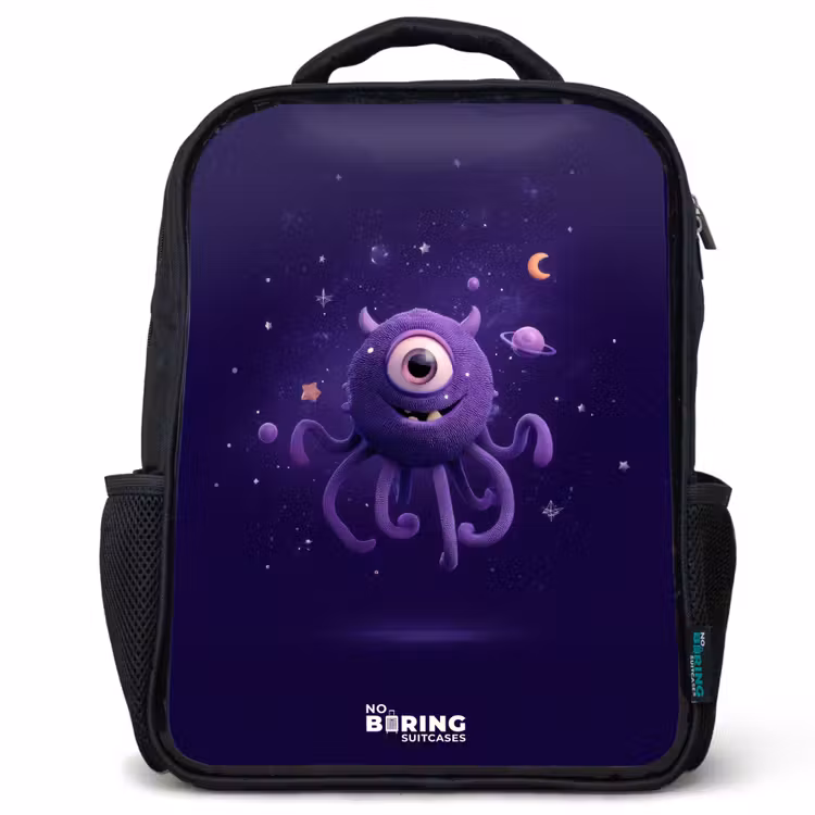 Kinderrucksack - Schwarz - Kosmisches Tentakelmonster — 1