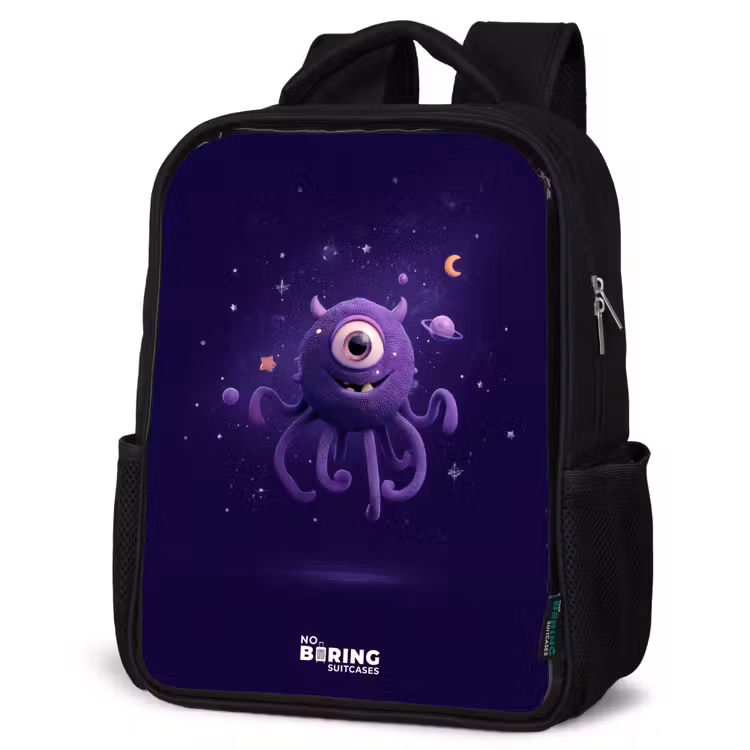 Kinderrucksack - Schwarz - Kosmisches Tentakelmonster — 4