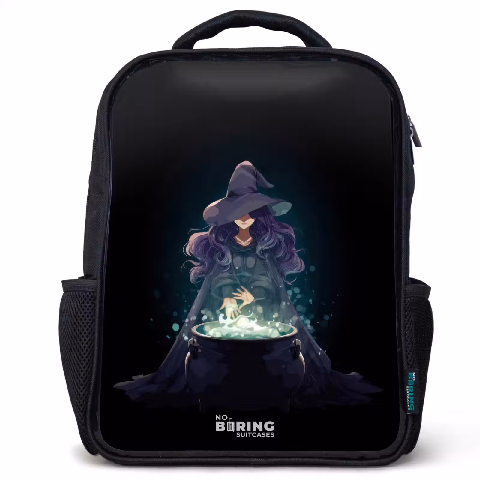 Kinderrucksack - Schwarz - Hexe - Kessel - Magie — 1