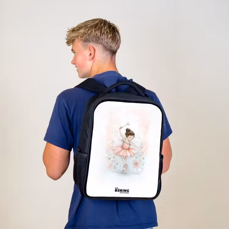 Kinderrucksack - Schwarz - Ballerina - Elfe - Fee — 3