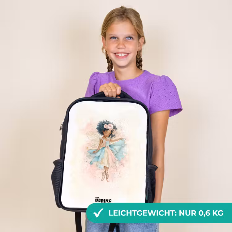 Kinderrucksack - Schwarz - Elf - Ballett - Farbenfroh — 7