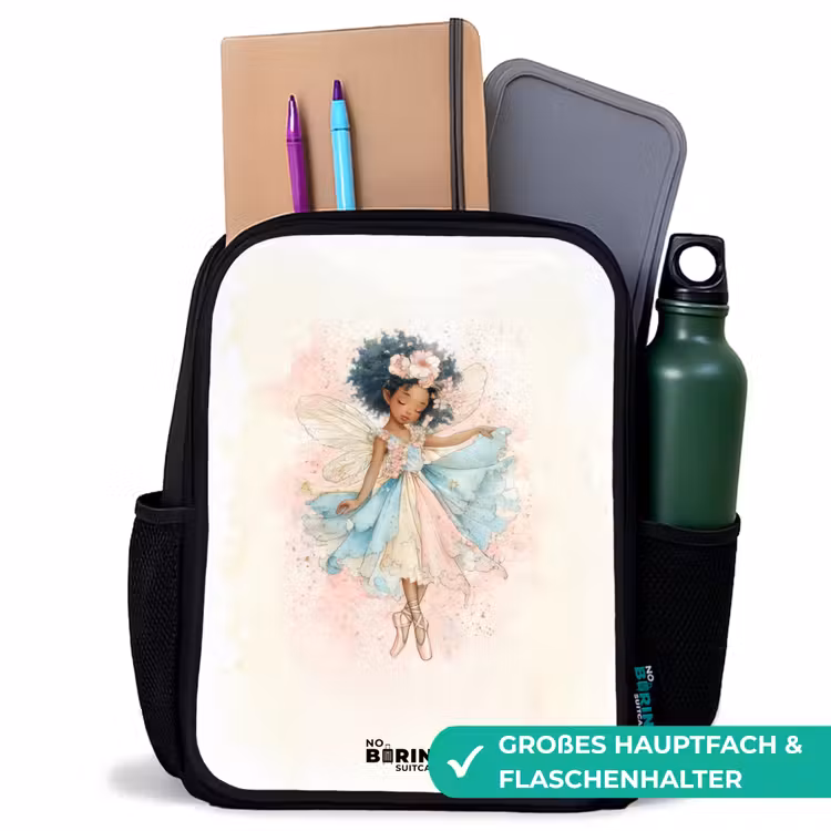 Kinderrucksack - Schwarz - Elf - Ballett - Farbenfroh — 8