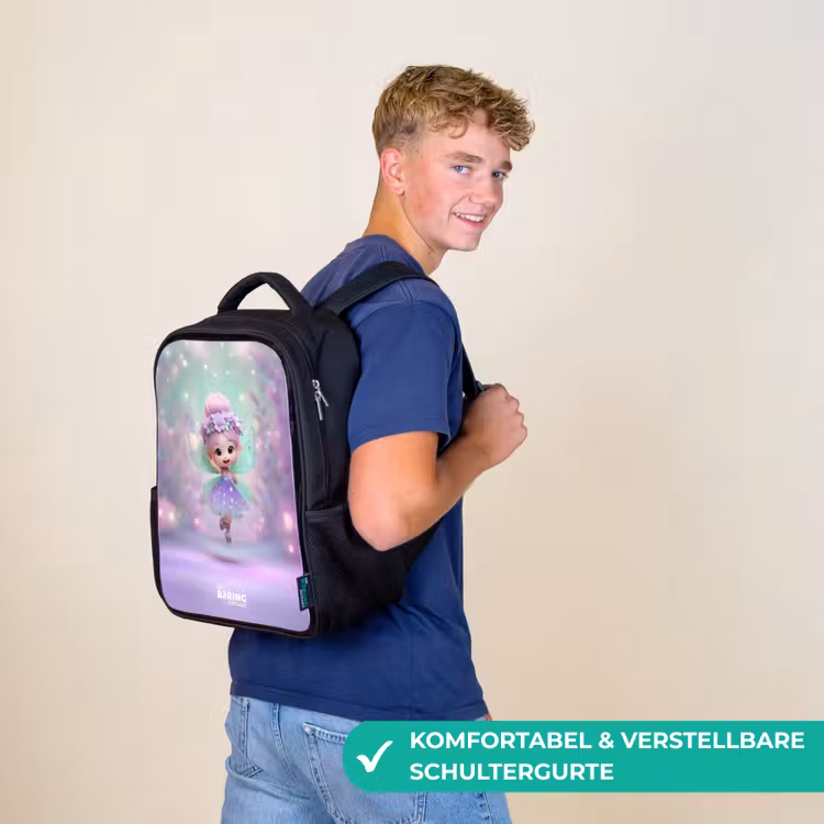 Kinderrucksack - Schwarz - Elf - Magie — 9
