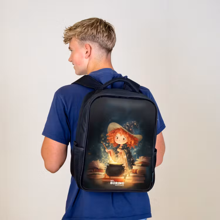 Kinderrucksack - Schwarz - Hexe mit funkelndem Trank — 3