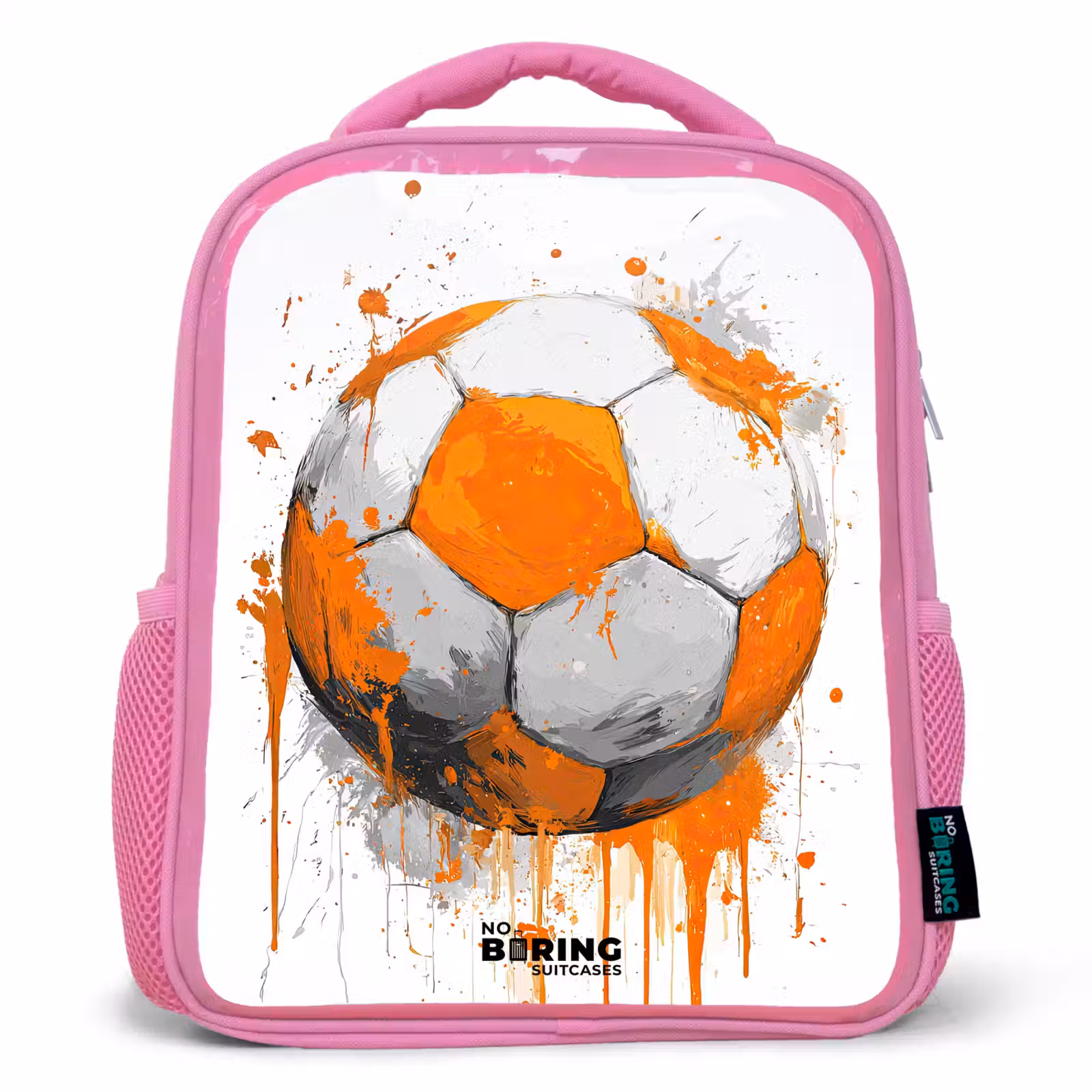 Kinderrucksack - Rosa - Fußball - Farbe - Orange — 1