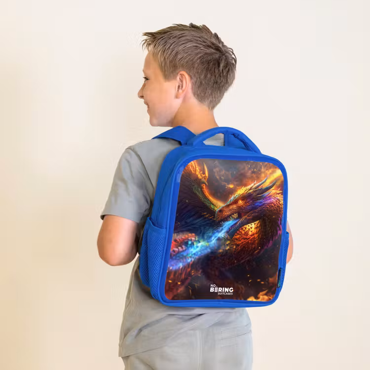 Kinderrucksack - Blau - Chroma-Krieger — 2