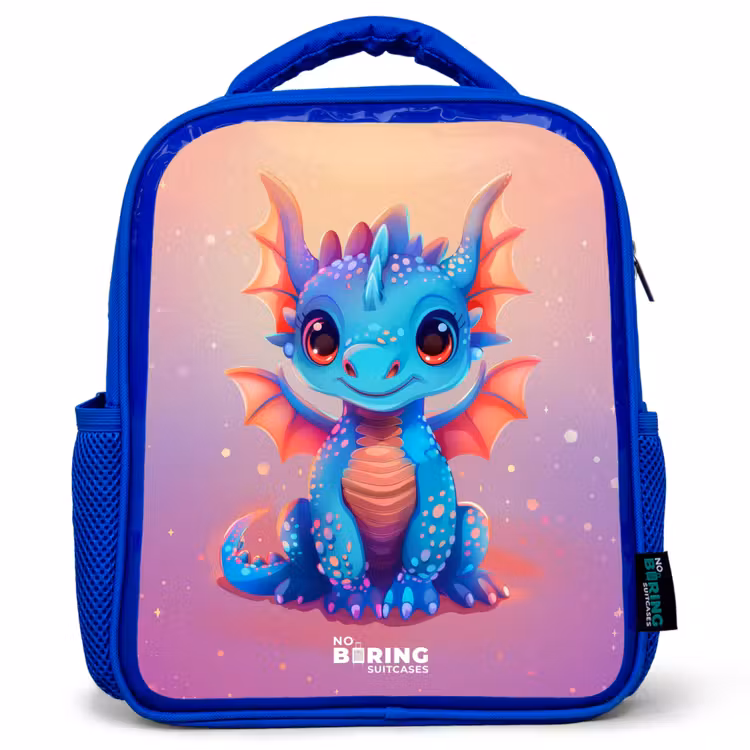Kinderrucksack - Blau - Niedlicher Babydrache — 1