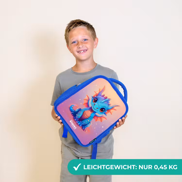 Kinderrucksack - Blau - Niedlicher Babydrache — 4