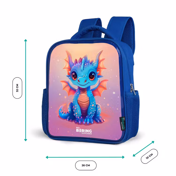 Kinderrucksack - Blau - Niedlicher Babydrache — 6