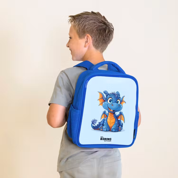 Kinderrucksack - Blau - Zwergdrache — 2