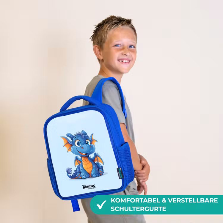Kinderrucksack - Blau - Zwergdrache — 5