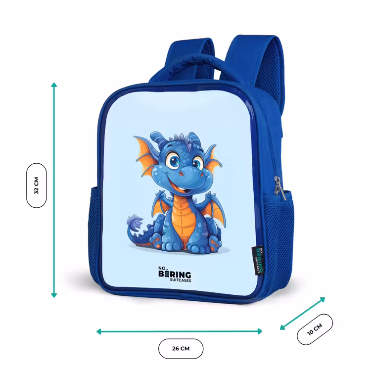 Kinderrucksack - Blau - Zwergdrache — 6