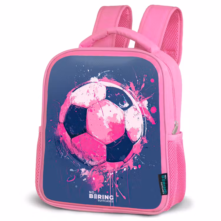 Kinderrucksack - Rosa - Fußball - Farbe - Rosa - Blau — 4