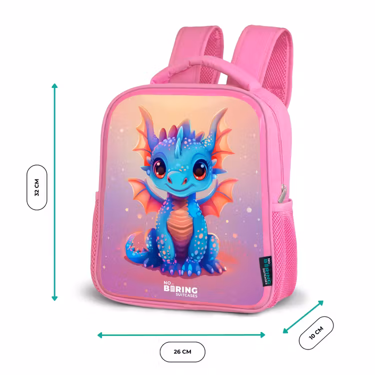 Kinderrucksack - Rosa - Niedlicher Babydrache — 2