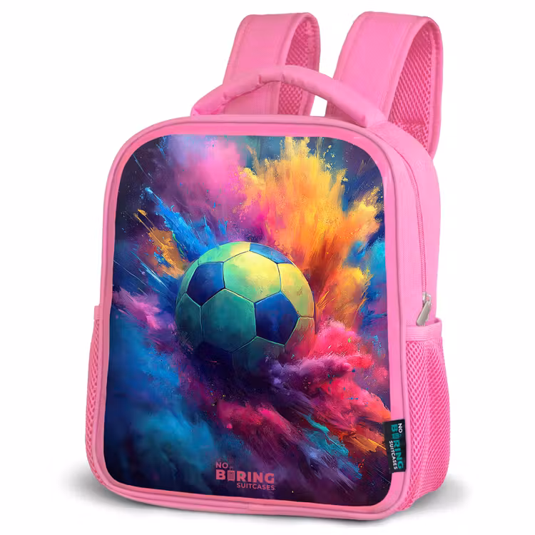 Kinderrucksack - Rosa - Neon - Kugel - Farbenfroh — 4