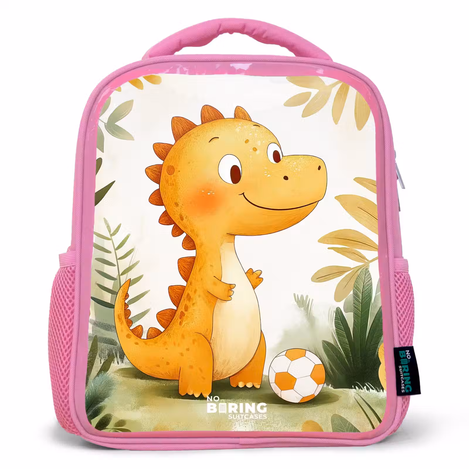 Kinderrucksack - Rosa - Dino - Fußball - Orange — 1