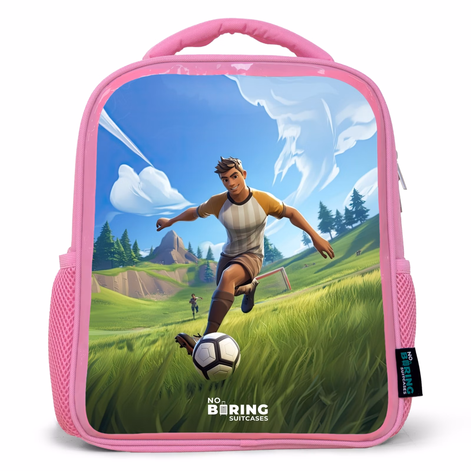 Kinderrucksack - Rosa - Fußball - Junge - Tor - Fußballtrikot — 1