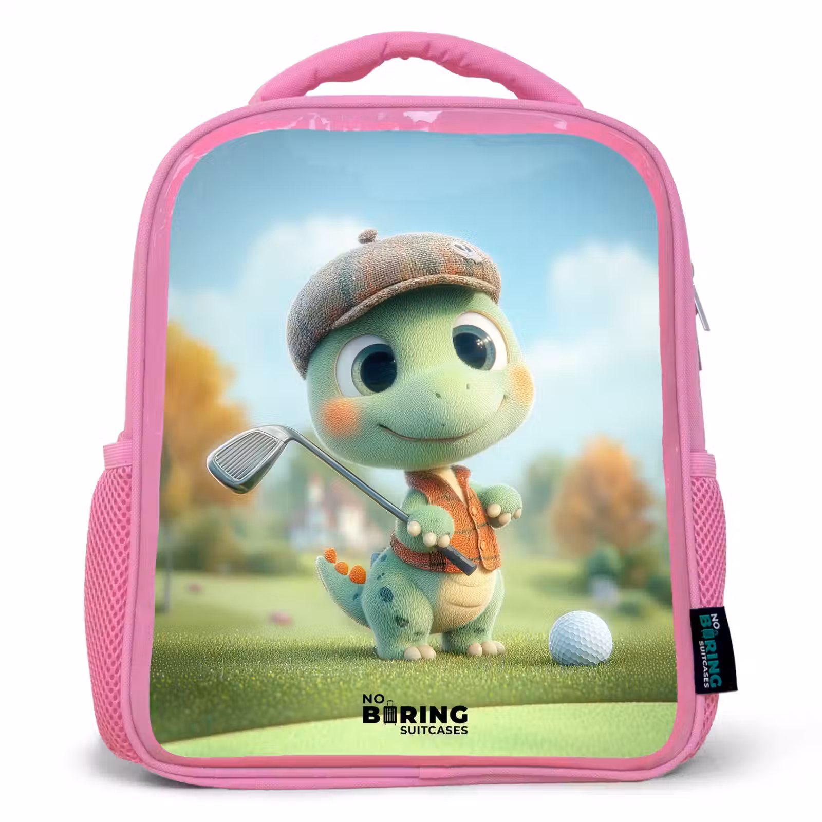 Kinderrucksack - Rosa - Golf - Dino - Grün — 1