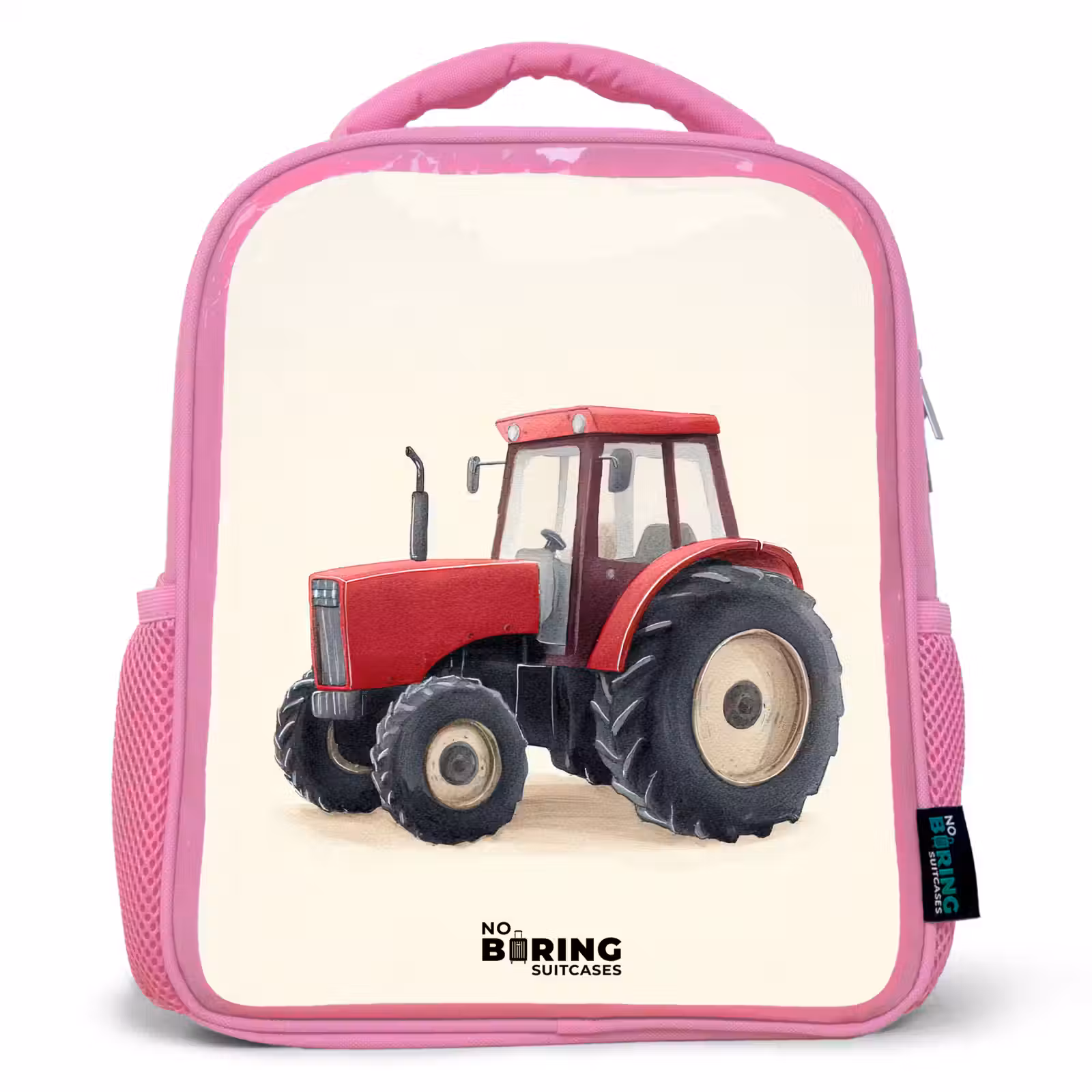 Kinderrucksack - Rosa - Traktor - Signiert - Rot — 1