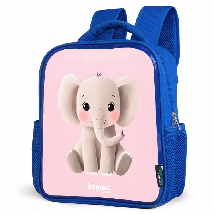 Kinderrucksack - Blau - Elefant - Baby - Erröten - Illustration — 7
