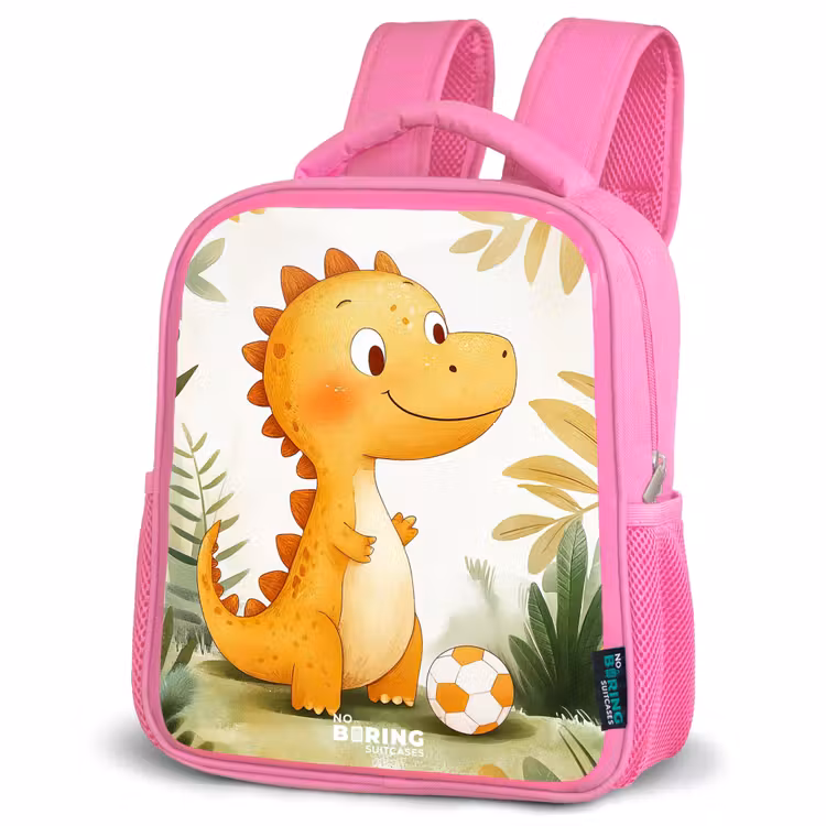 Kinderrucksack - Rosa - Dino - Fußball - Orange — 4