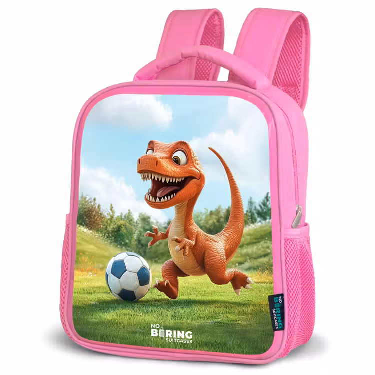 Kinderrucksack - Rosa - Fußball - Dino - Sport — 4