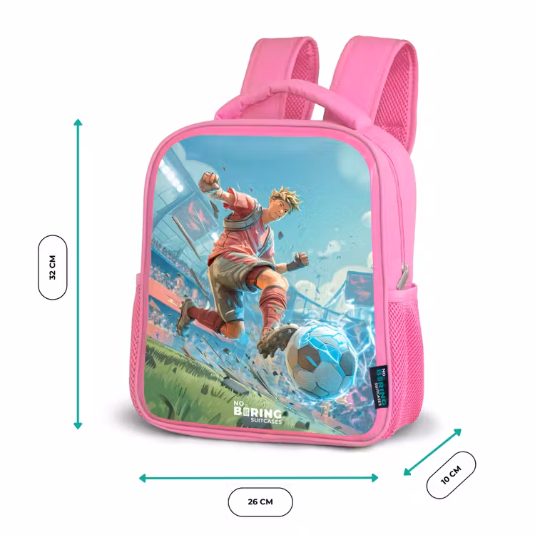 Kinderrucksack - Rosa - Fußball - Junge - Stadion - Elektrisch — 2