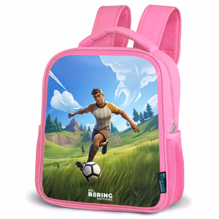 Kinderrucksack - Rosa - Fußball - Junge - Tor - Fußballtrikot — 4