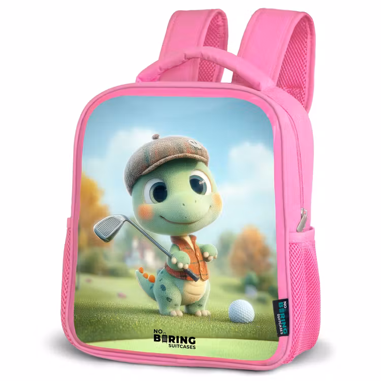 Kinderrucksack - Rosa - Golf - Dino - Grün — 4